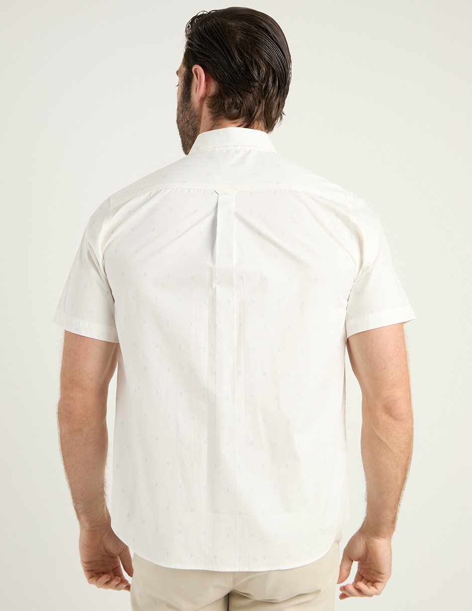 Camisa casual de algodón manga corta para hombre 6