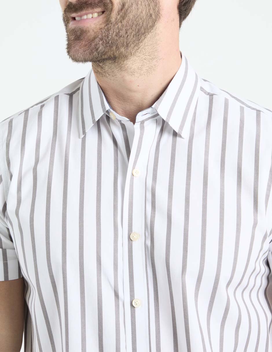 Camisa casual manga corta para hombre 4