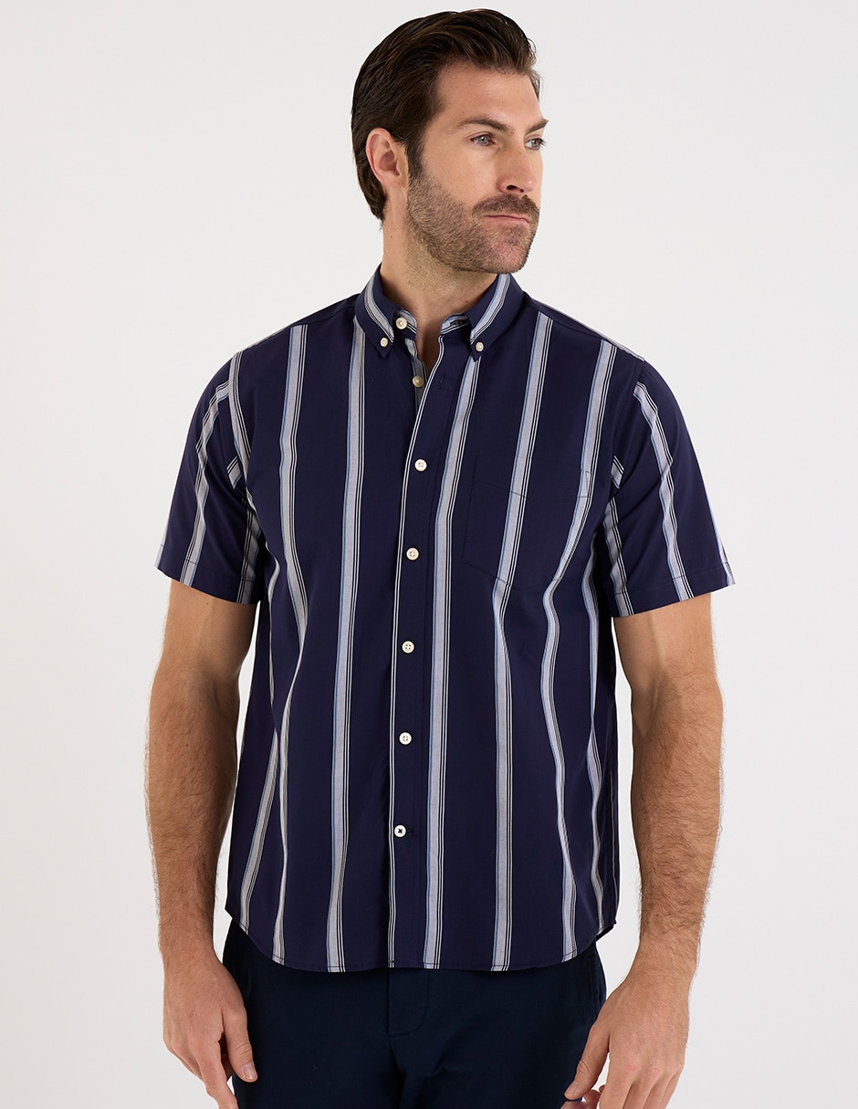Camisa casual manga corta para hombre