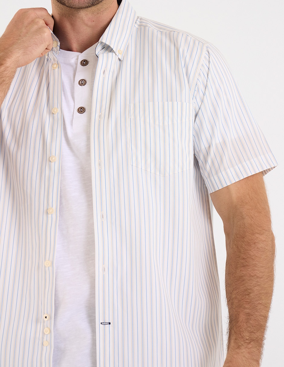 Camisa casual manga corta para hombre 4