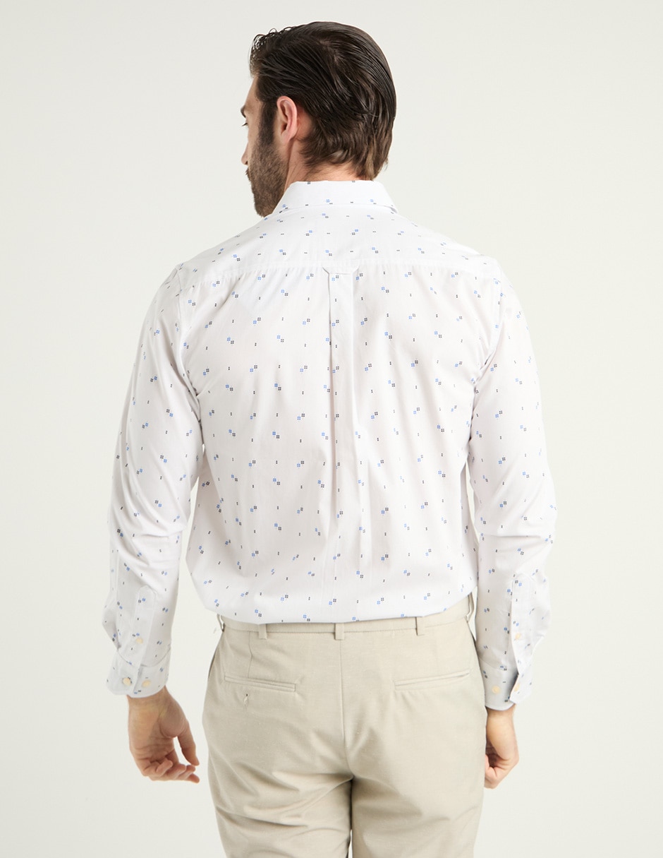 Camisa casual de algodón manga larga para hombre 4