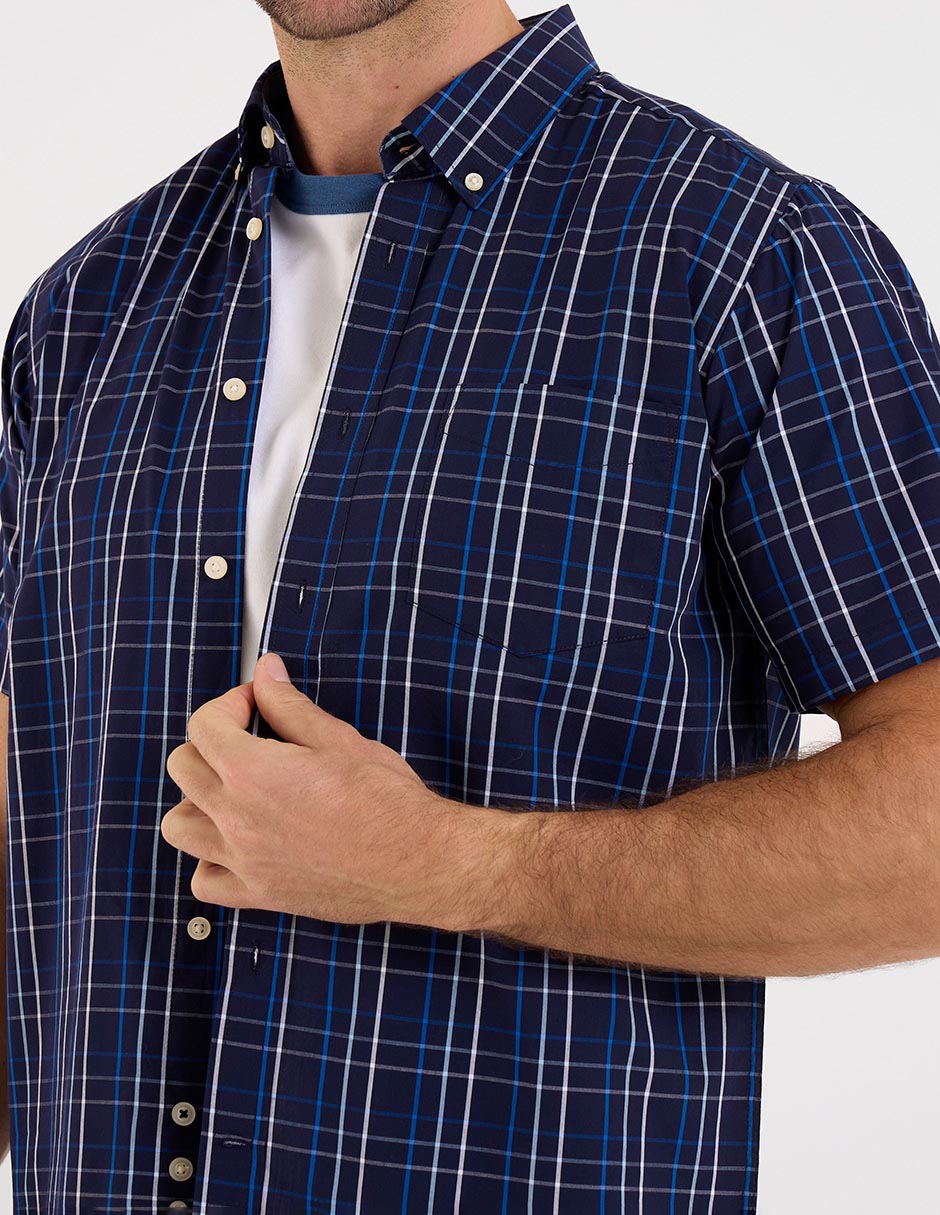 Camisa casual manga corta para hombre 4