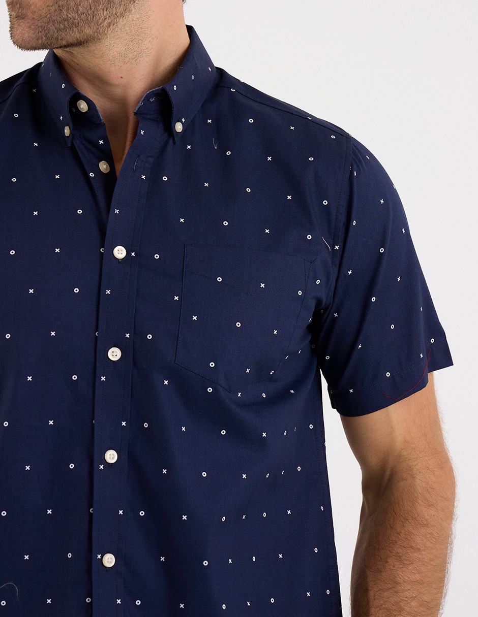 Camisa casual manga corta para hombre 4