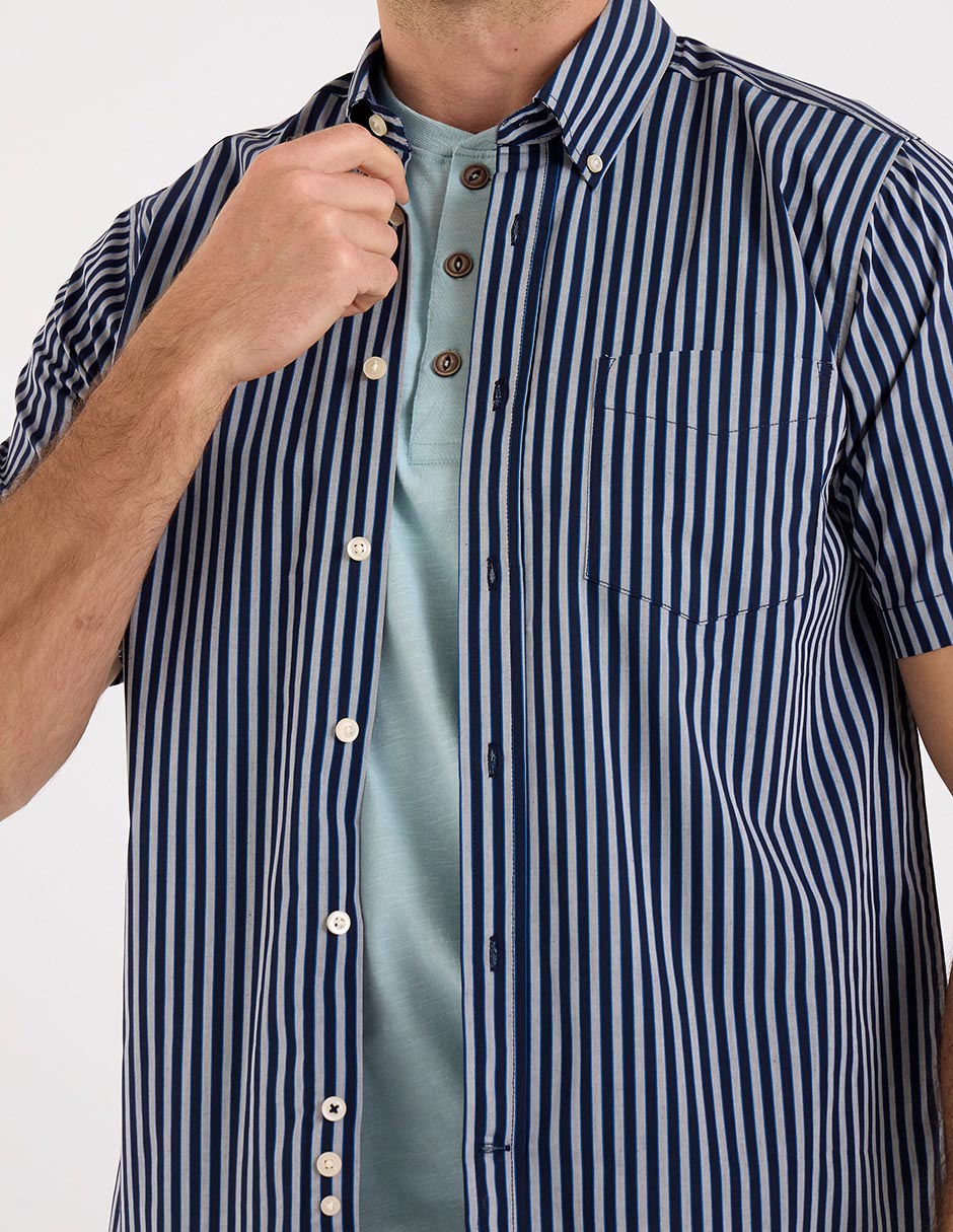 Camisa casual manga corta para hombre 4