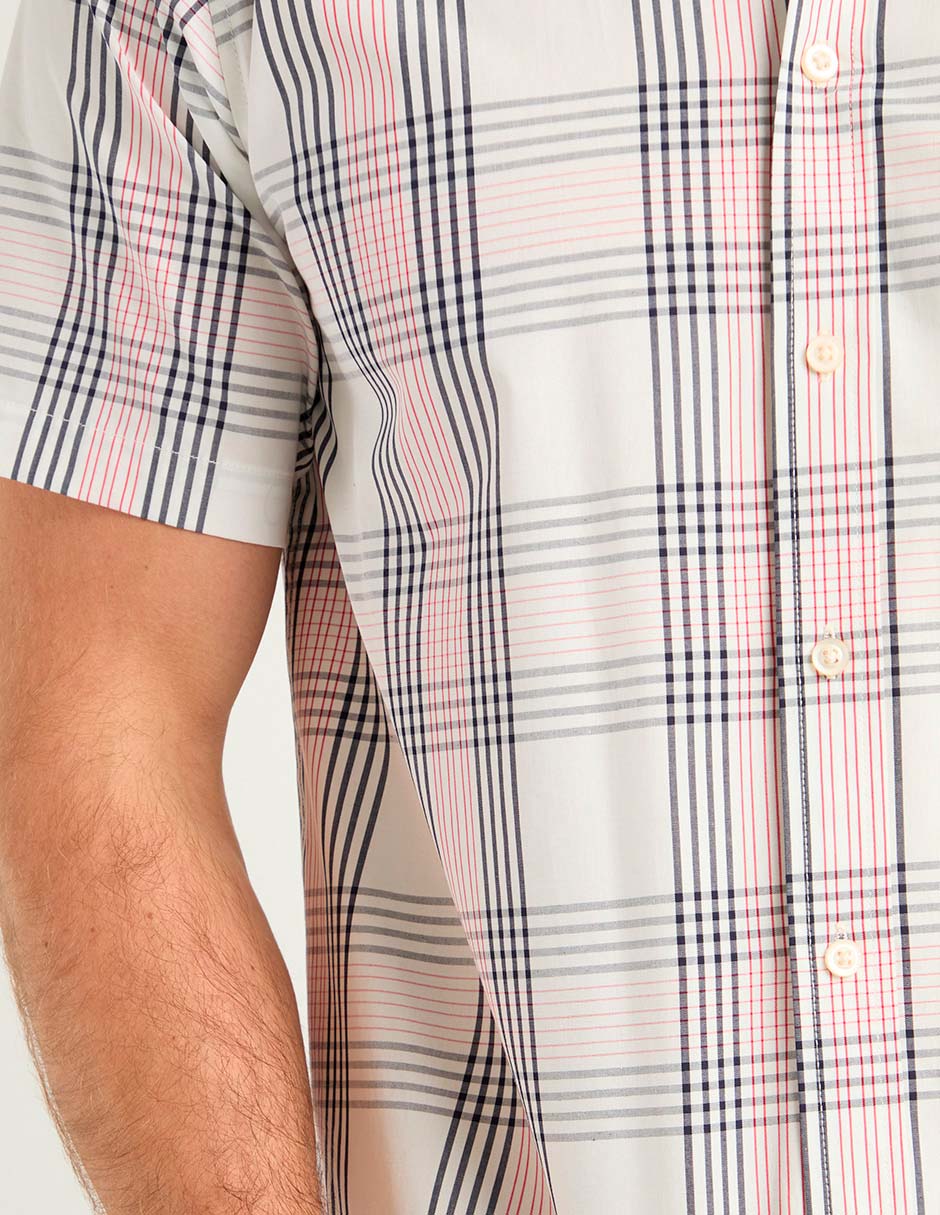 Camisa casual de algodón manga corta para hombre 5