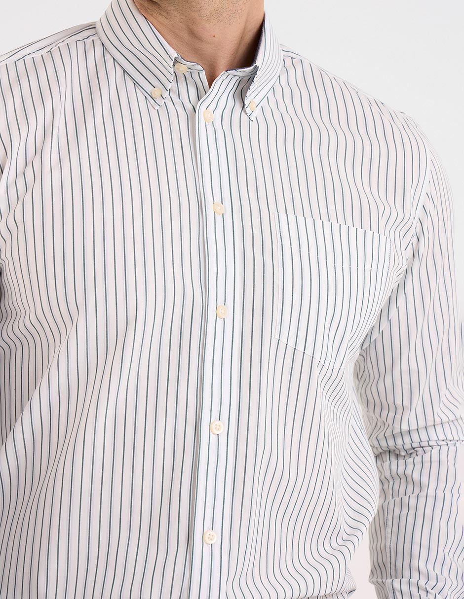 Camisa casual manga larga para hombre 4