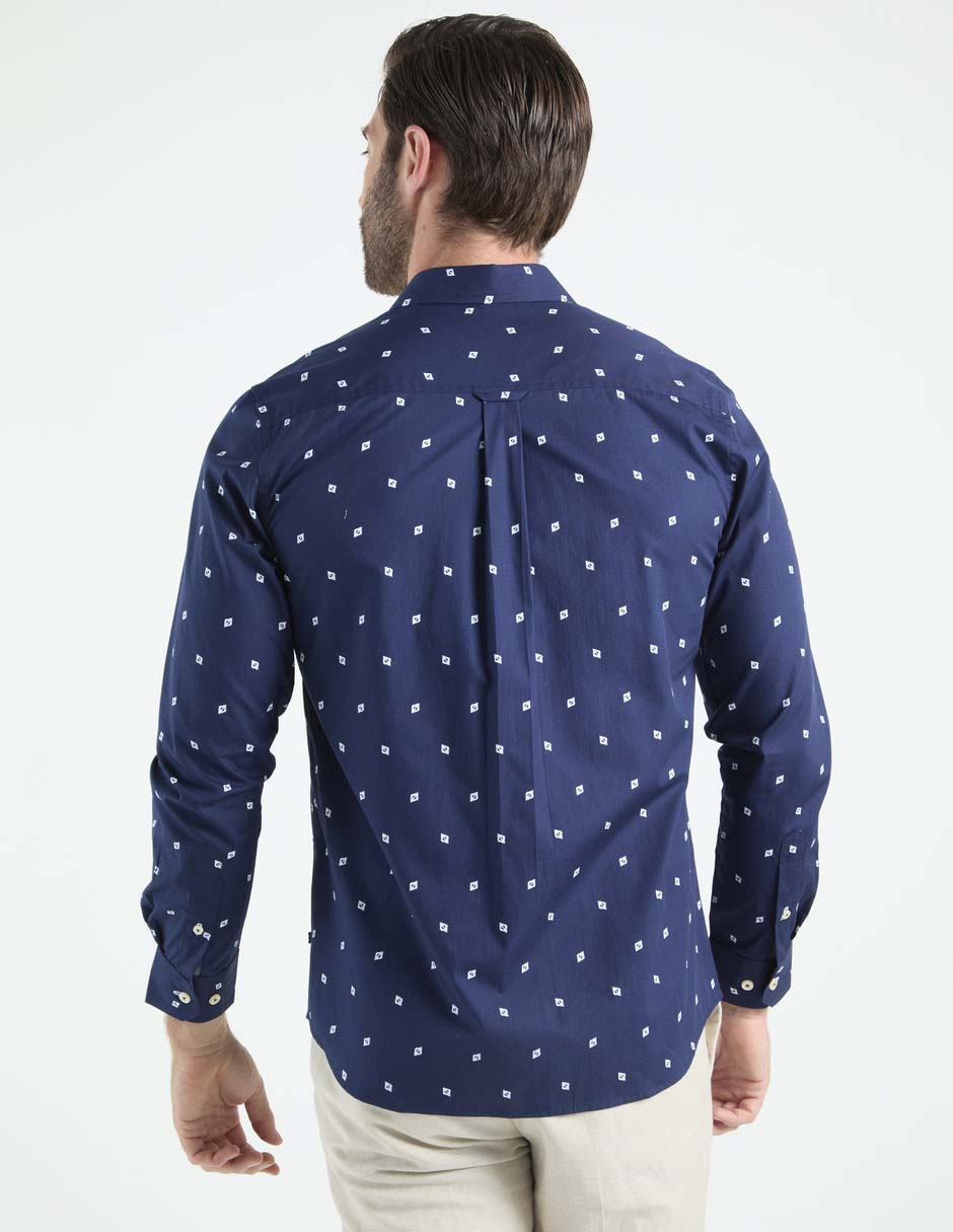 Camisa casual manga larga para hombre 2