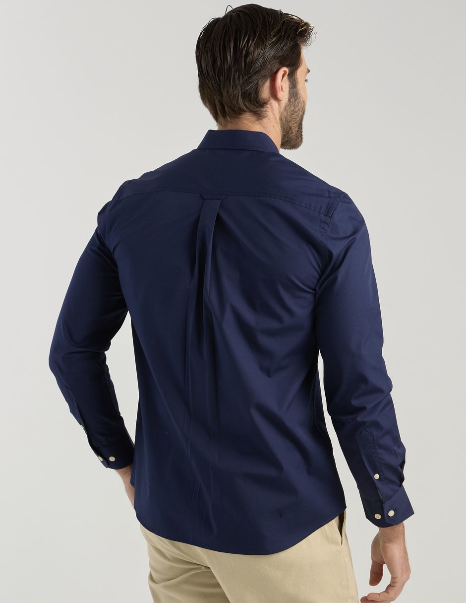 Camisa business casual de algodón manga larga para hombre 2