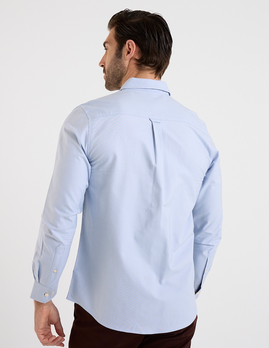 Camisa casual manga larga para hombre 2