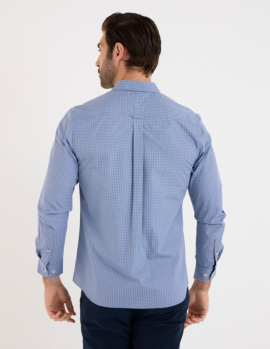 Camisa casual manga larga para hombre 2