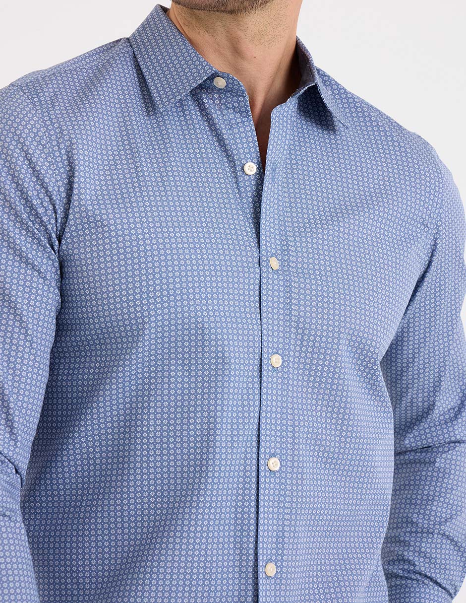 Camisa casual manga larga para hombre 4