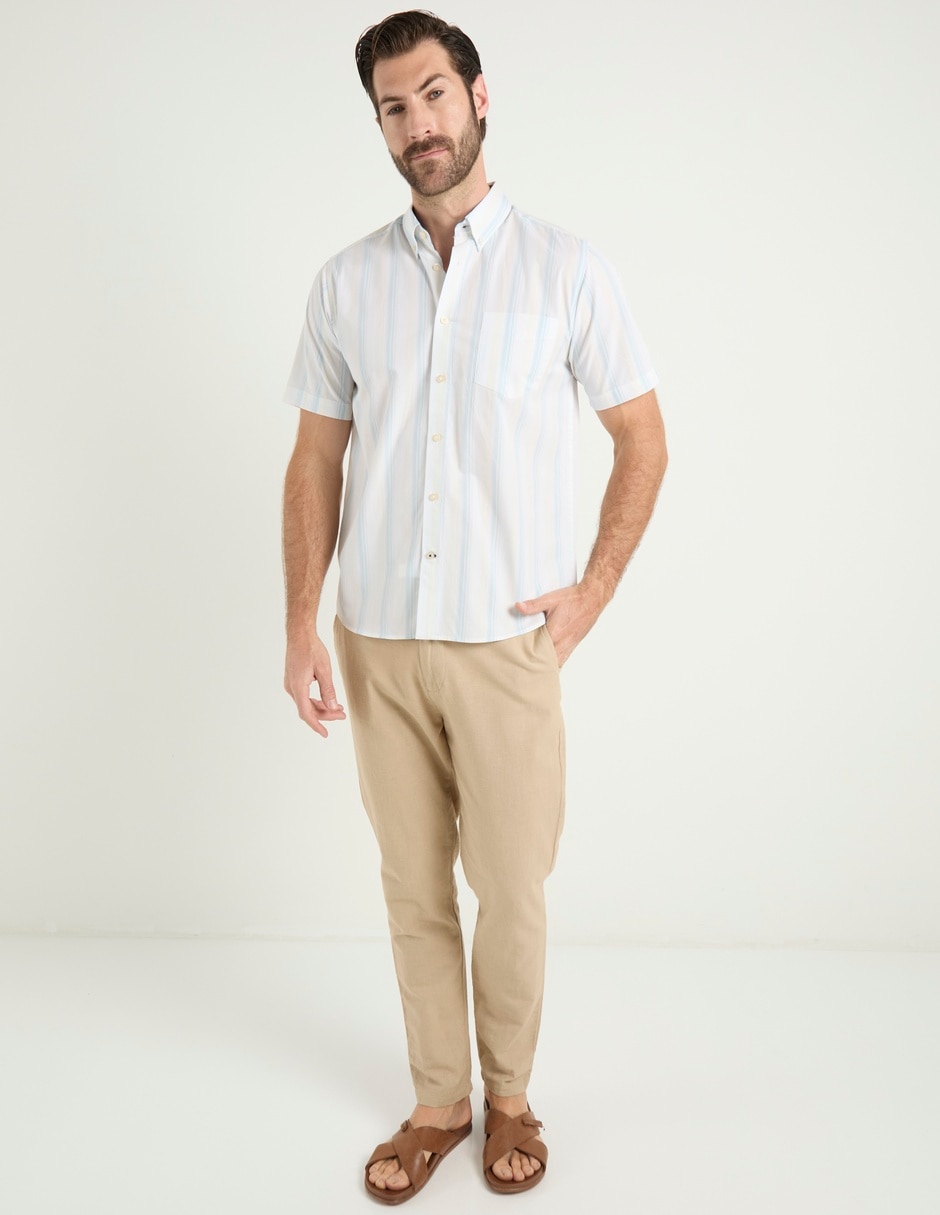 Camisa casual manga corta para hombre 3