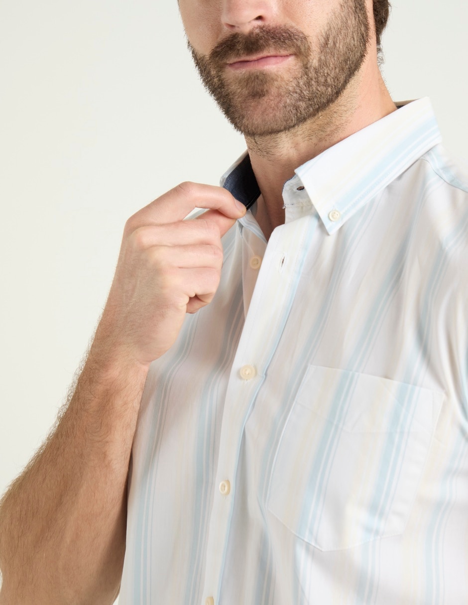 Camisa casual manga corta para hombre 4