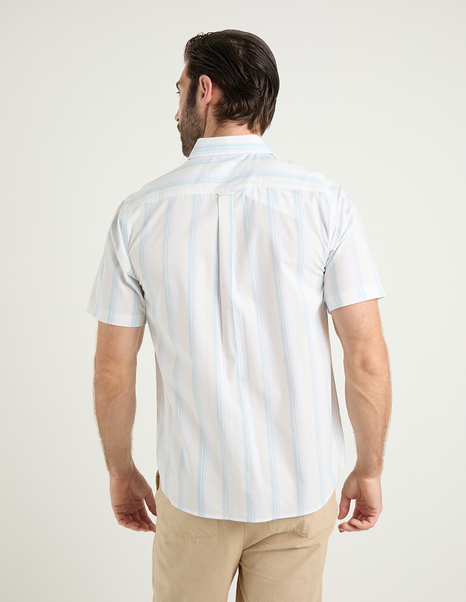 Camisa casual manga corta para hombre 6
