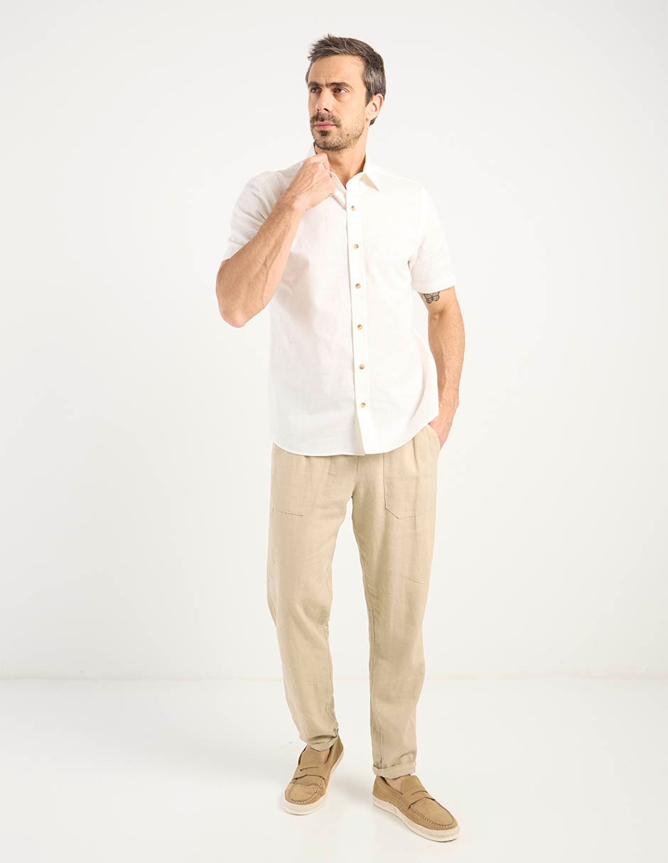 Camisa casual manga corta para hombre 3