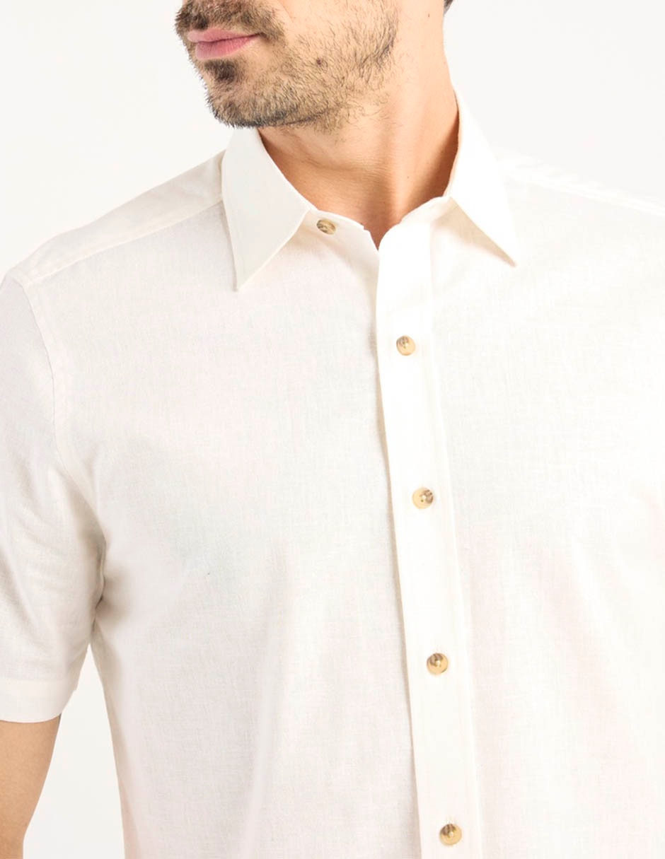 Camisa casual manga corta para hombre 4