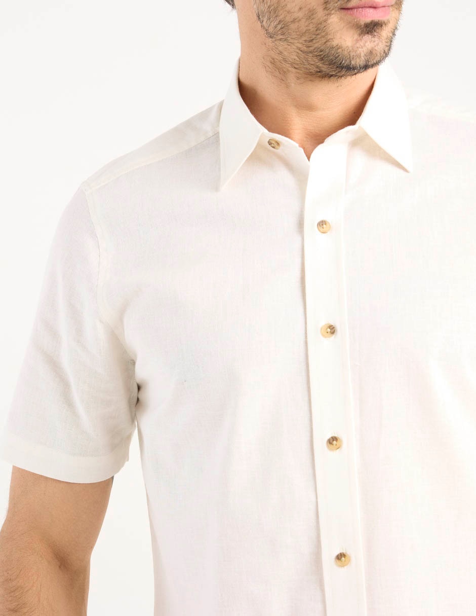 Camisa casual manga corta para hombre 5