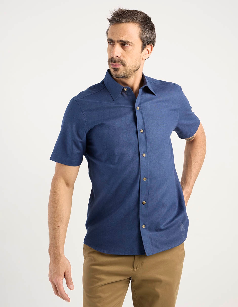 CAMISA WKH26452-03 WE, EG, AZUL MARINO