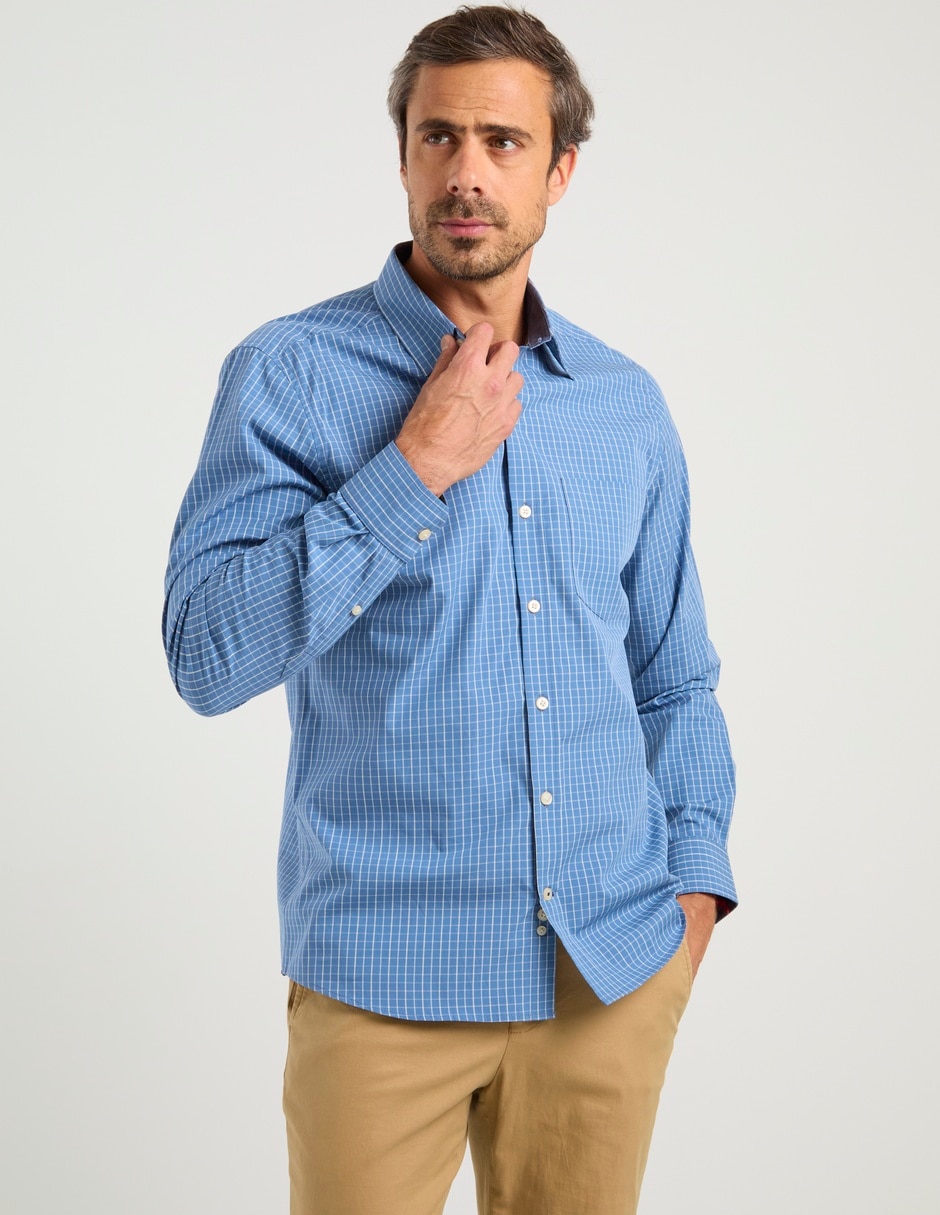 Camisa casual  manga larga para hombre 2