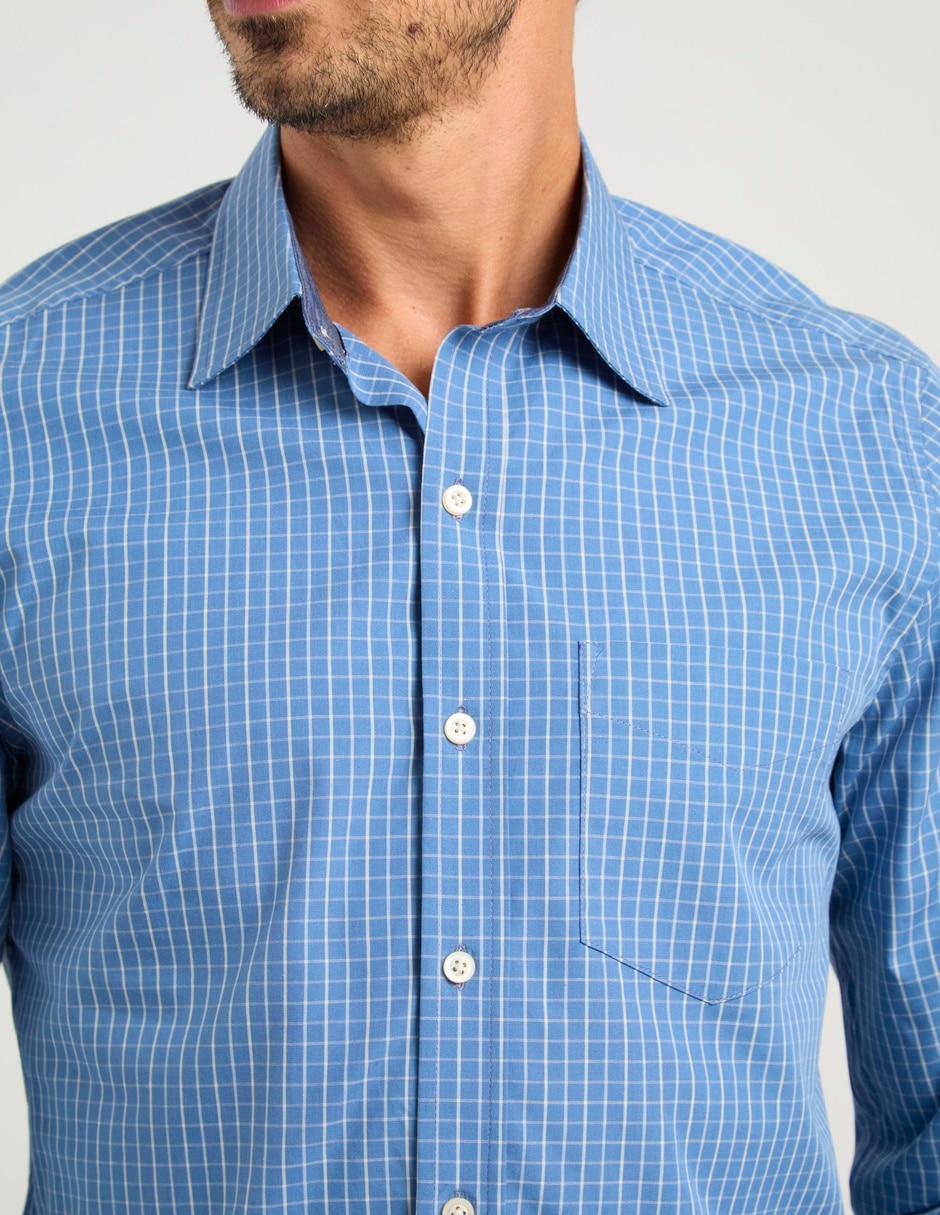 Camisa casual  manga larga para hombre 5