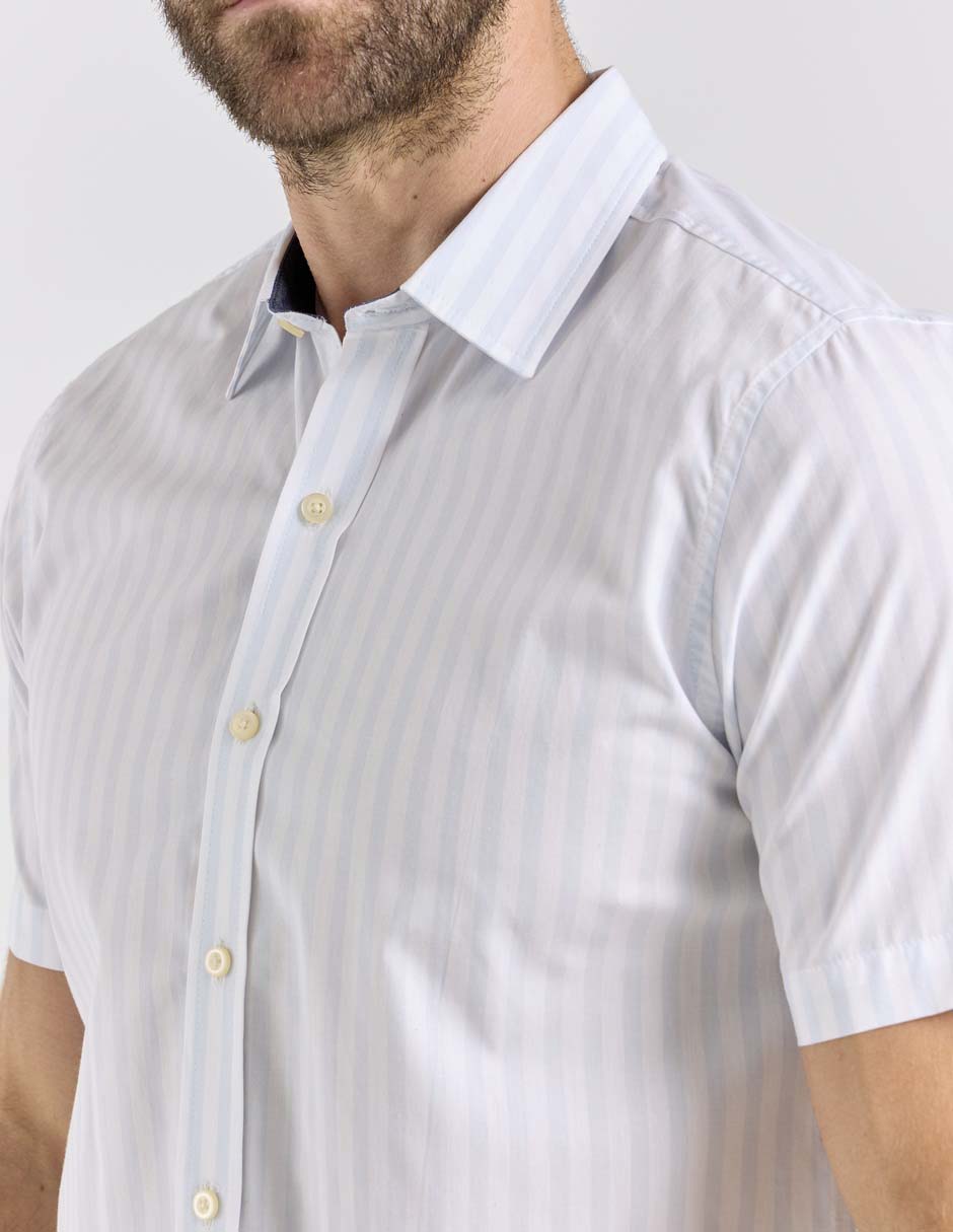 Camisa casual manga corta para hombre 4
