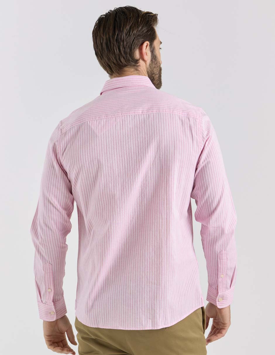 Camisa casual manga larga para hombre 2