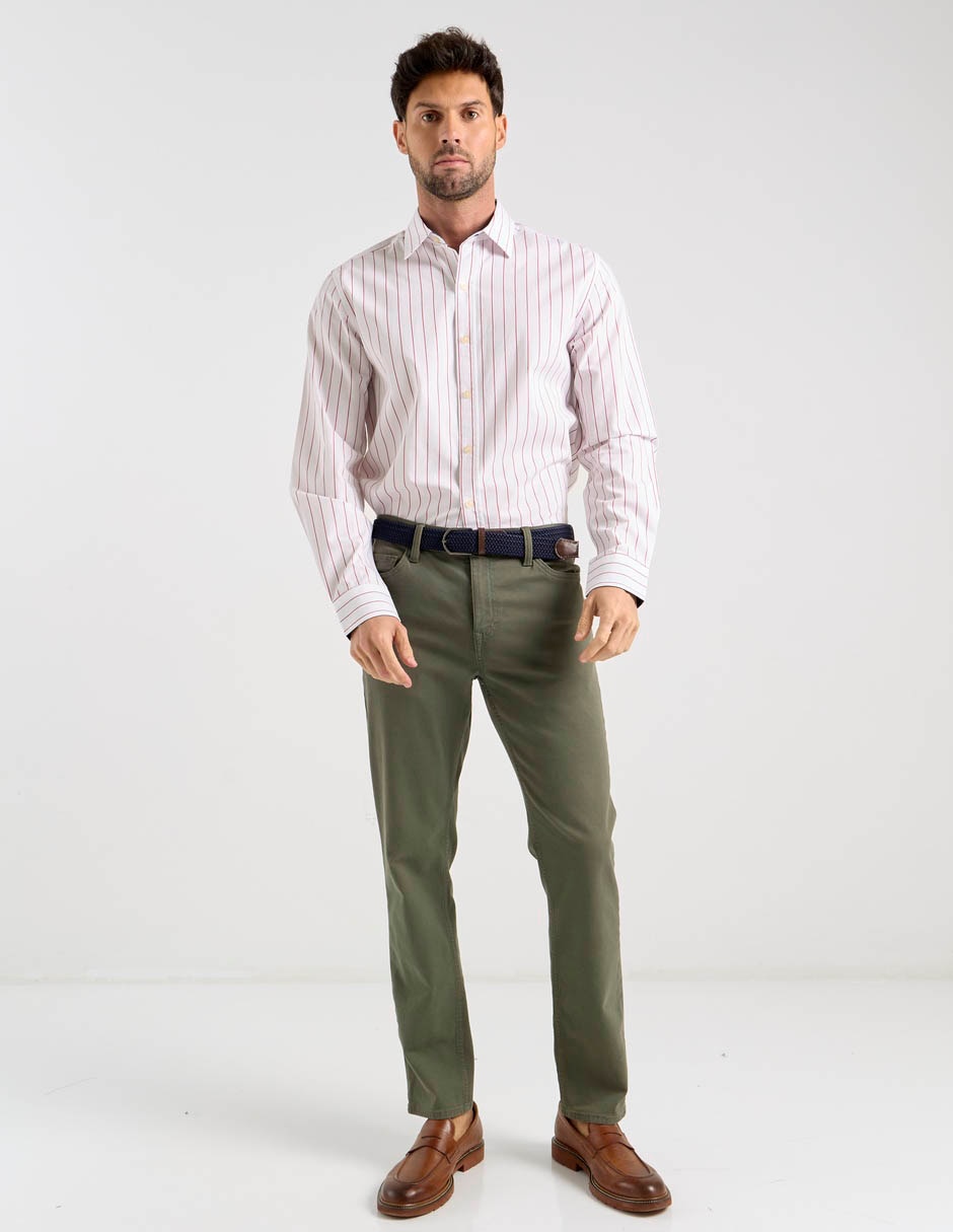 Camisa casual manga larga para hombre 3