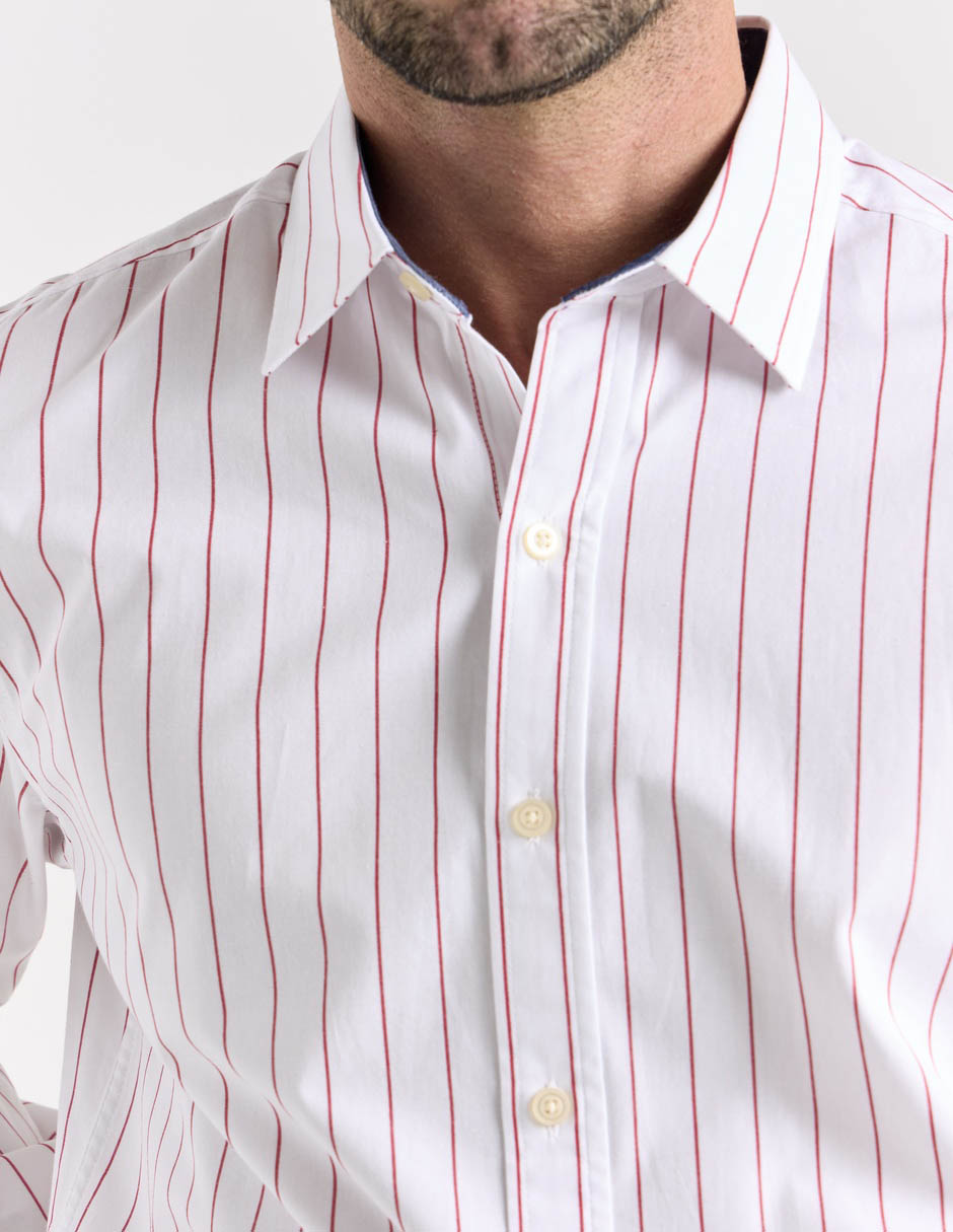 Camisa casual manga larga para hombre 4