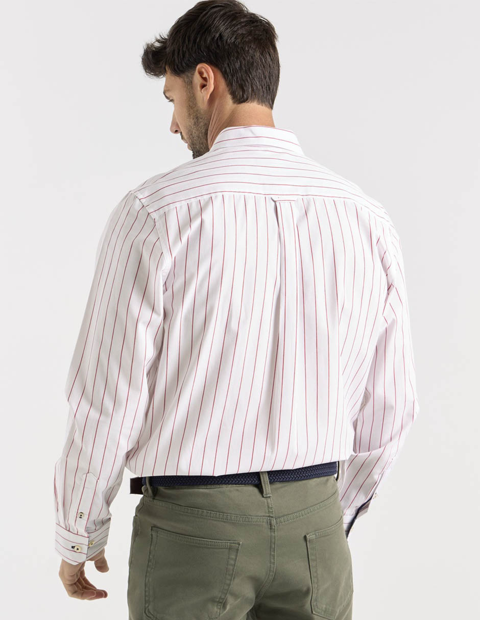 Camisa casual manga larga para hombre 6