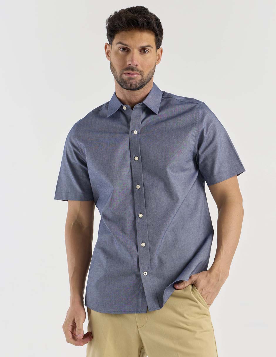 Camisa casual manga corta para hombre