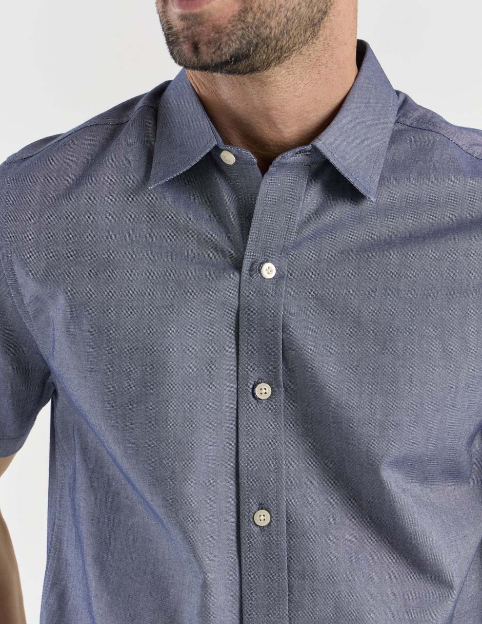 Camisa casual manga corta para hombre 4