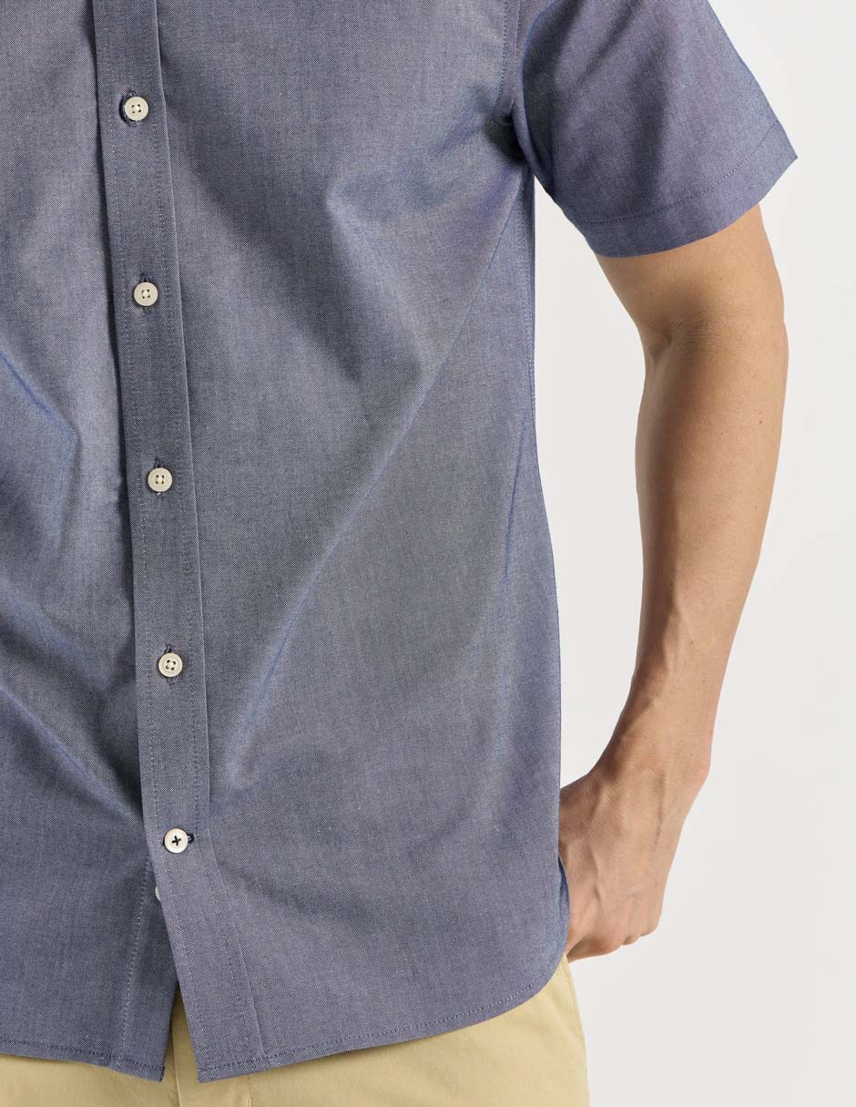 Camisa casual manga corta para hombre 5