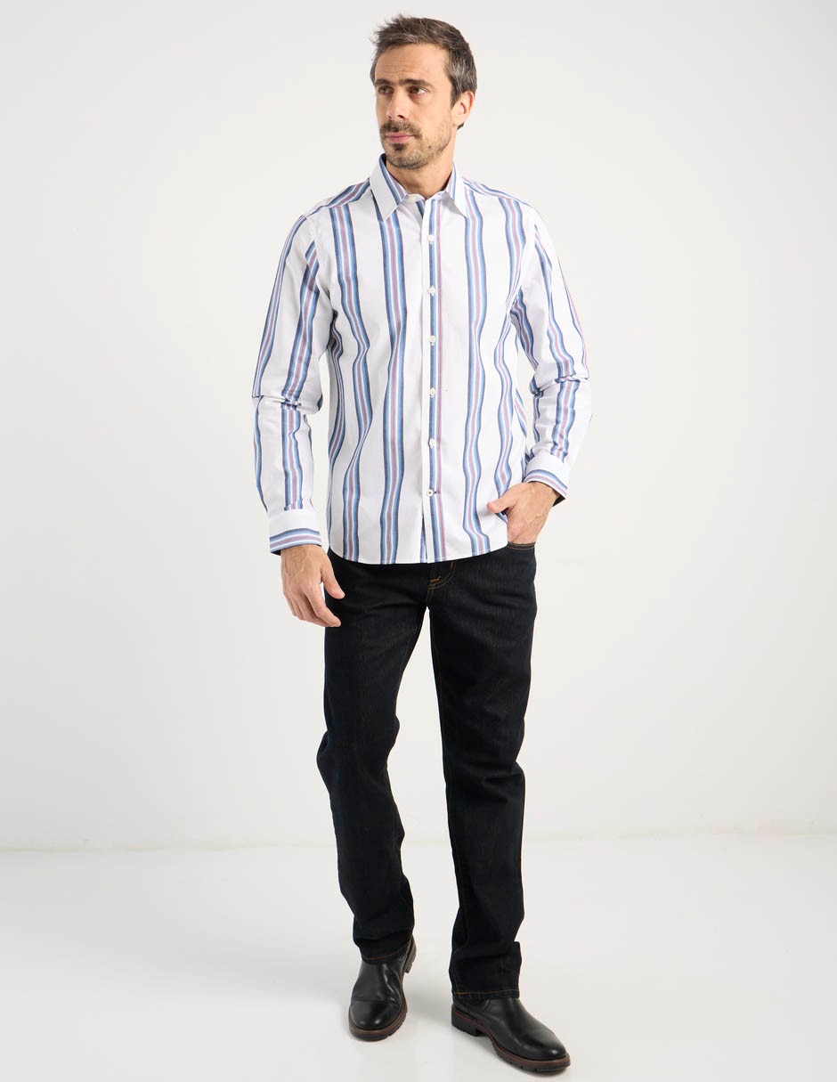 Camisa casual manga larga para hombre 3