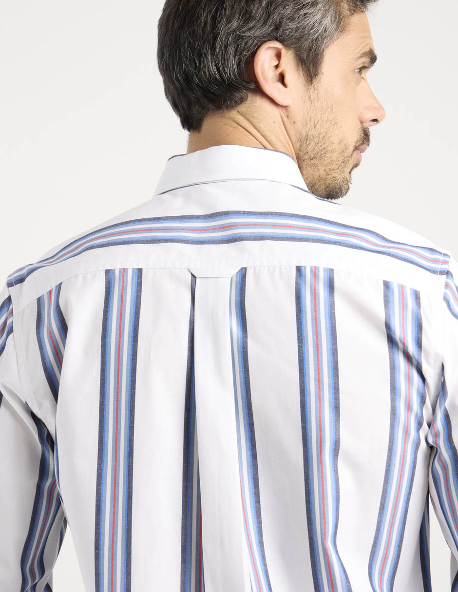 Camisa casual manga larga para hombre 5