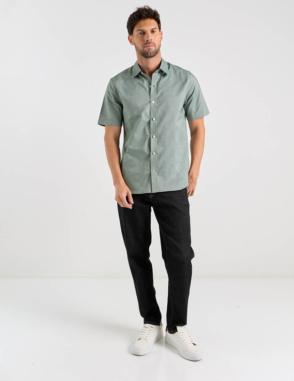 Camisa casual de algodón manga larga para hombre 3
