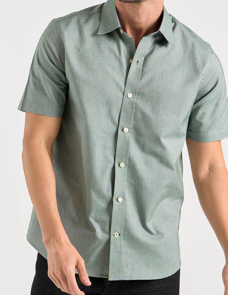 Camisa casual de algodón manga larga para hombre 5