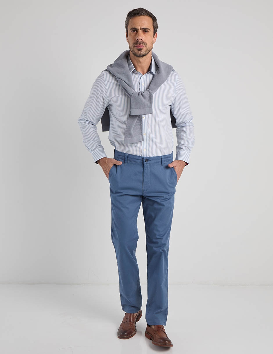 Camisa casual manga larga para hombre 3
