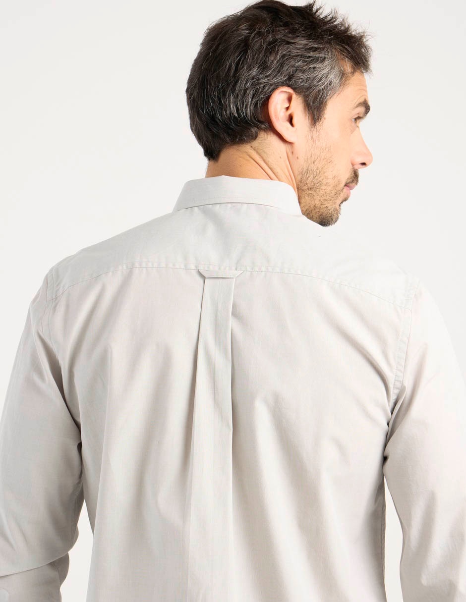 Camisa casual manga larga para hombre 5