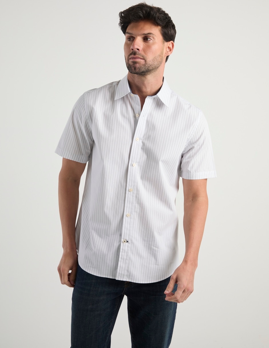 Camisa casual de algodón manga corta para hombre 2