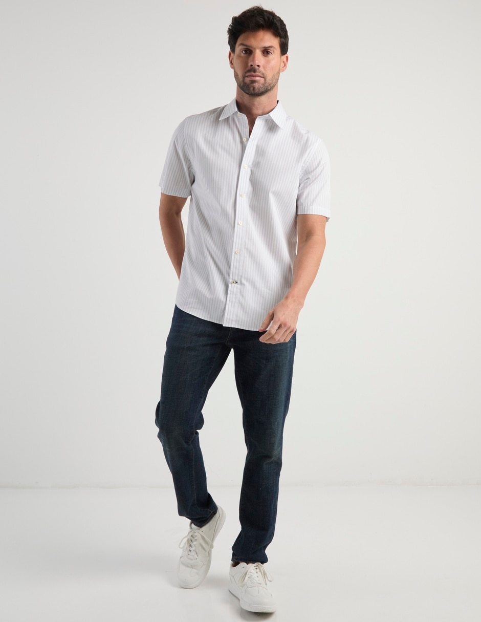 Camisa casual de algodón manga corta para hombre 3