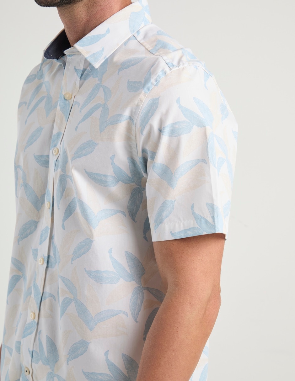 Camisa casual manga corta para hombre 4