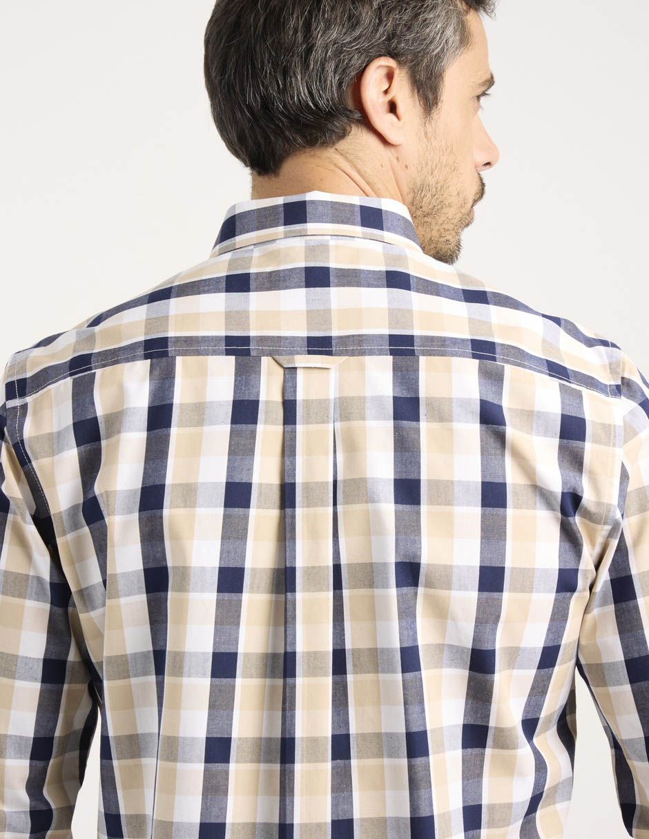 Camisa casual de algodón manga larga para hombre 5