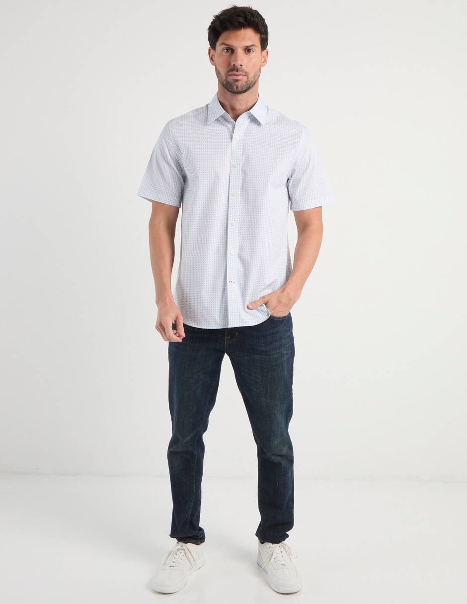 Camisa casual de algodón manga corta para hombre 3