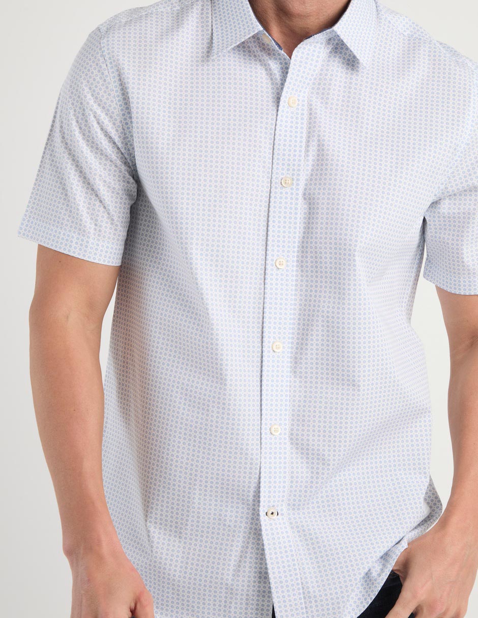 Camisa casual de algodón manga corta para hombre 5
