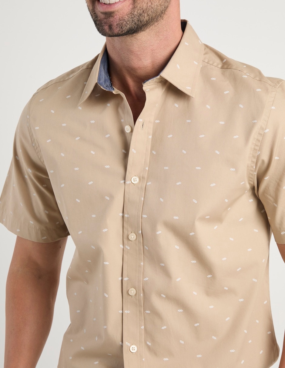 Camisa casual manga corta para hombre 4