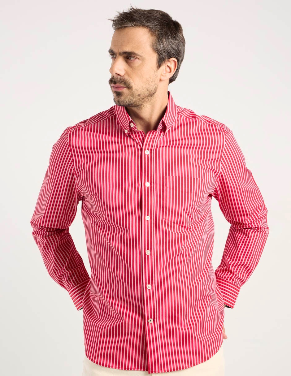Camisa casual manga larga para hombre 2