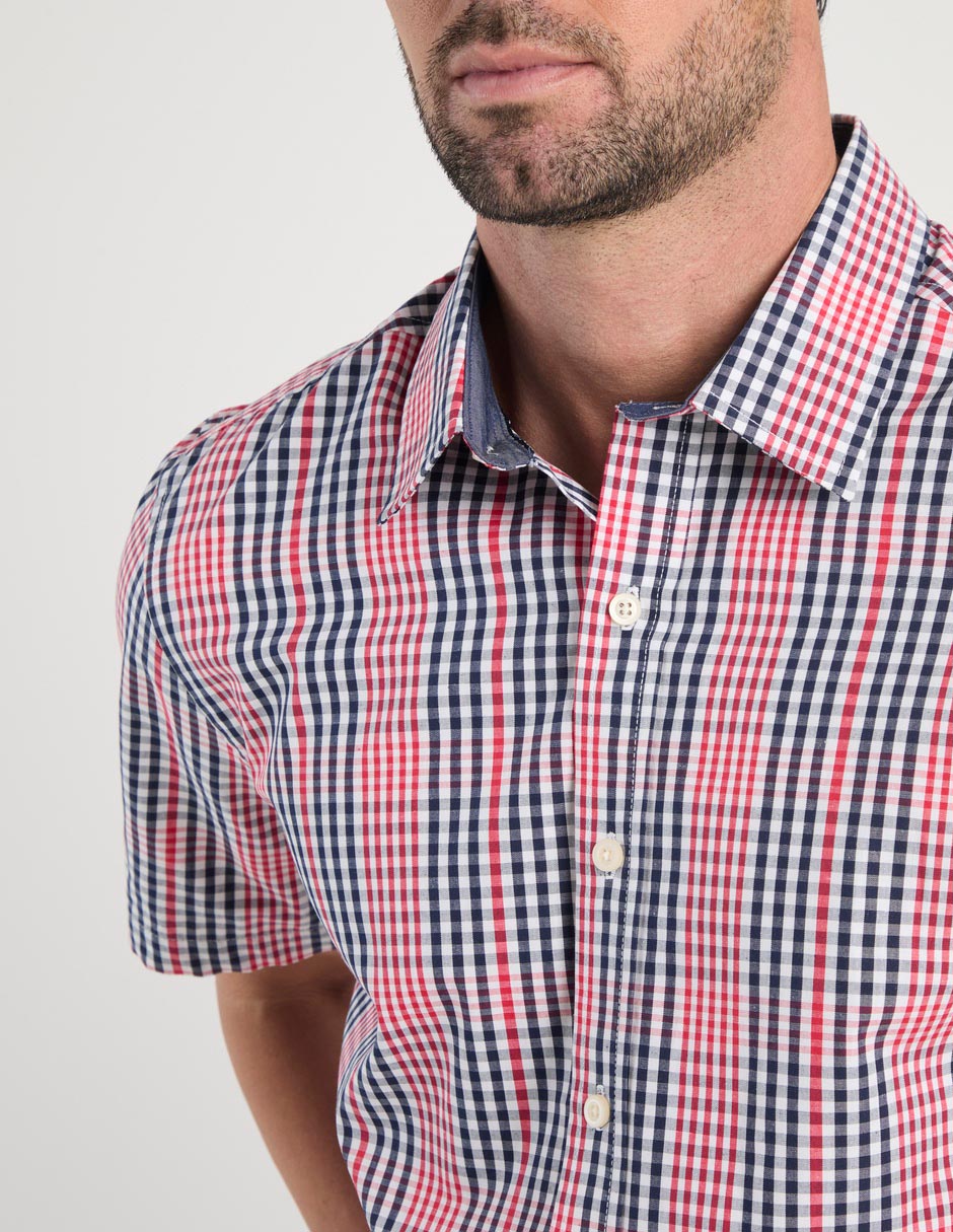 Camisa casual manga corta para hombre 4