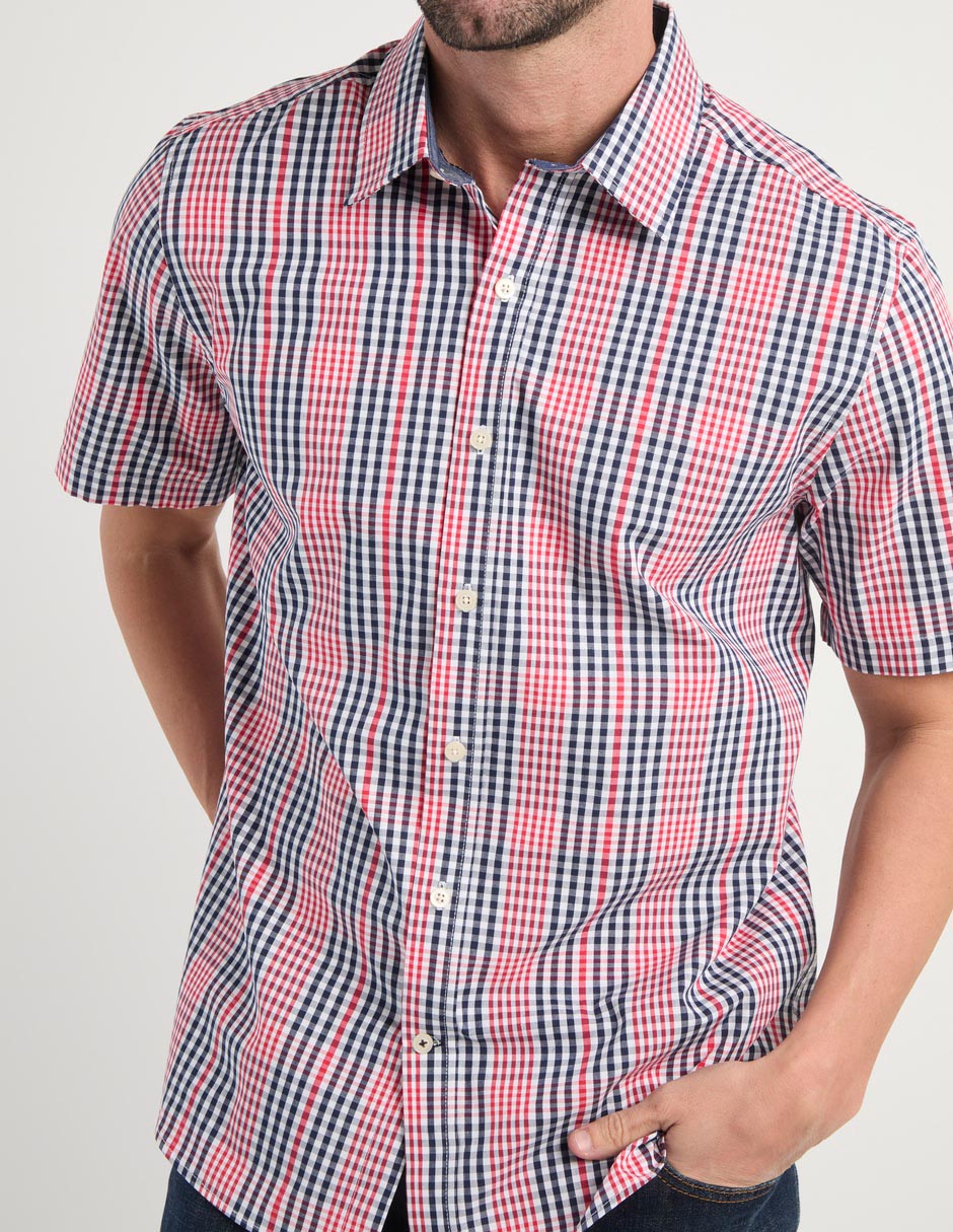 Camisa casual manga corta para hombre 5