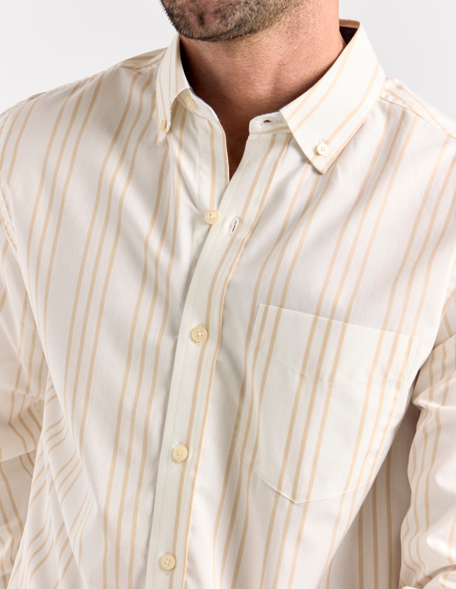 Camisa casual manga larga para hombre 4