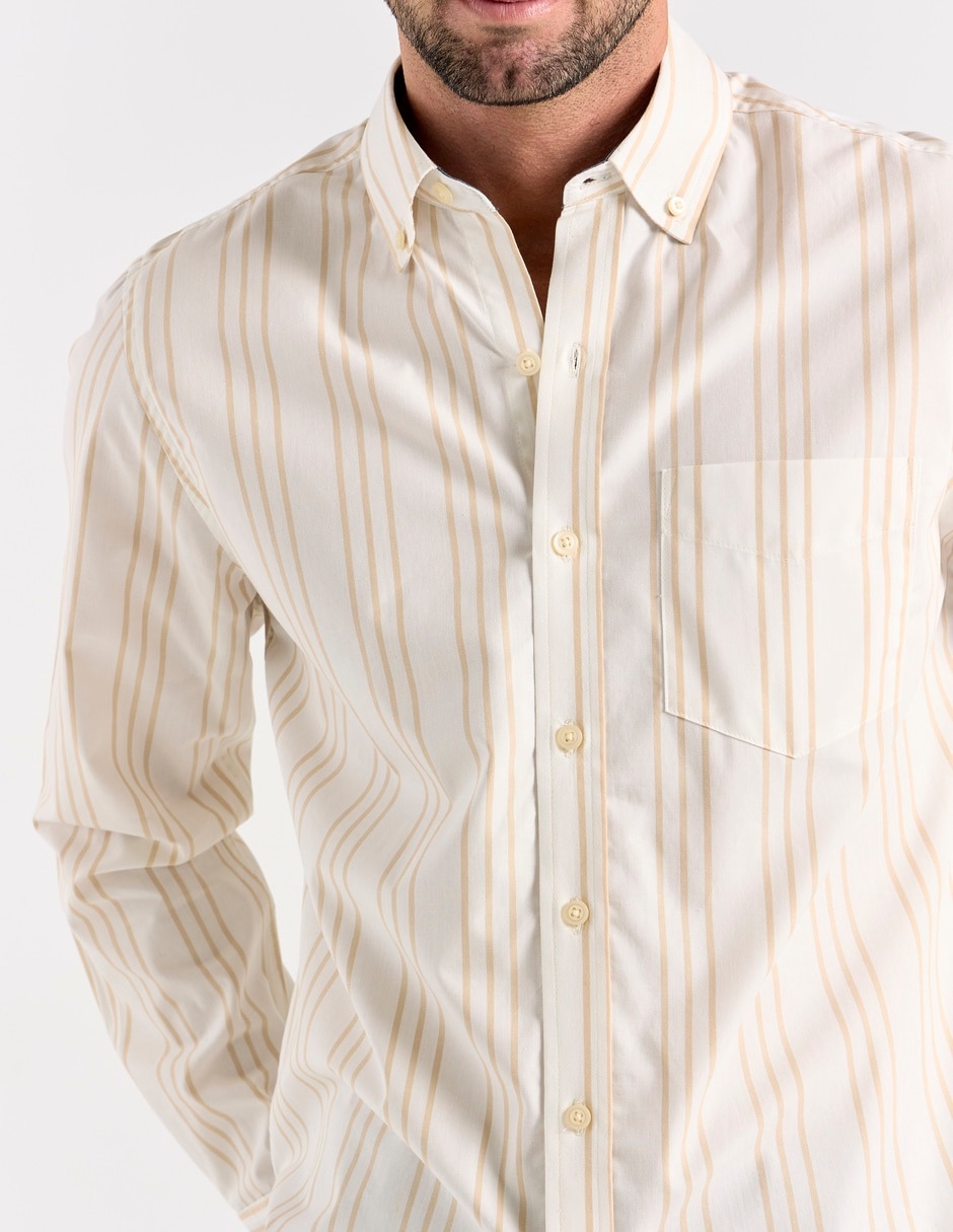 Camisa casual manga larga para hombre 5